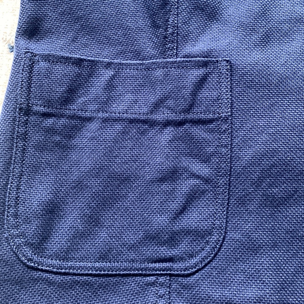 Eileen Fisher High Collar Navy Blazer - Picture 7 of 11